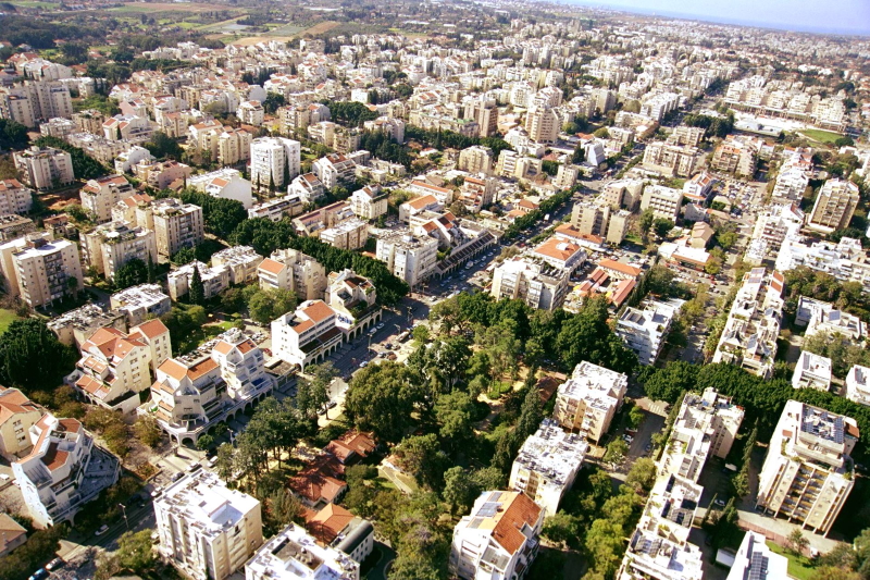 העיר כפר סבא צילום אוויר