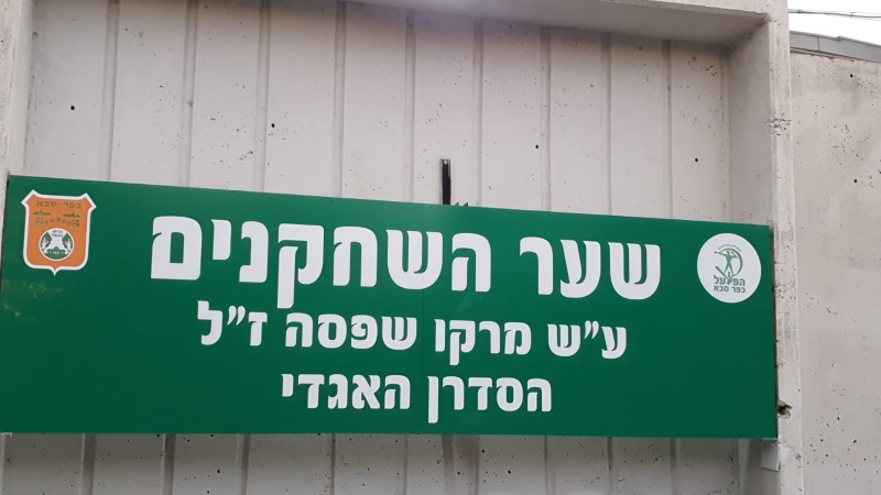 שלט שער השחקנים