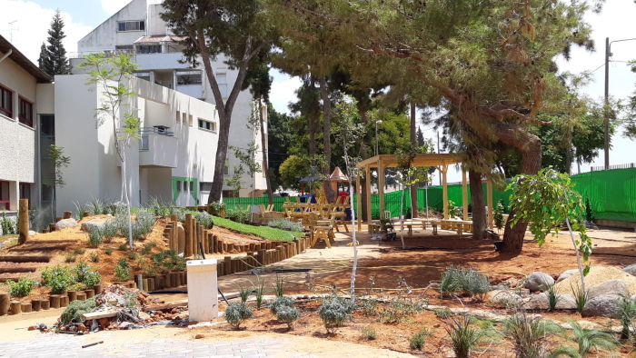 חצר ההתחדשות בבית הספר אוסישקין