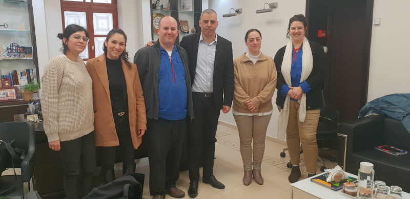 נציגי תנועות הנוער בלשכת ראש העיר