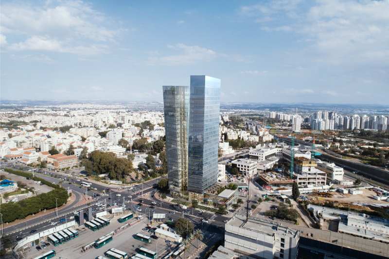 הדמיה של מגדל המשרדים החדש, 