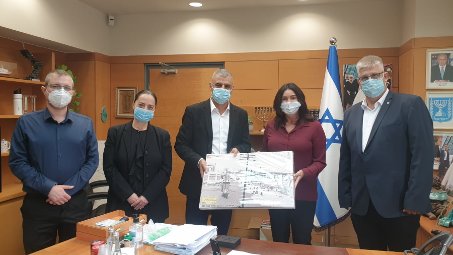 השרה רגב בפגישתה עם ראש העיר רפי סער