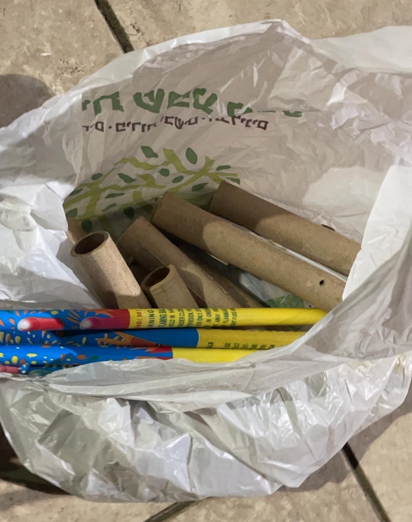 חלק מהנפצים שנתפסו במהלך סוף השבוע