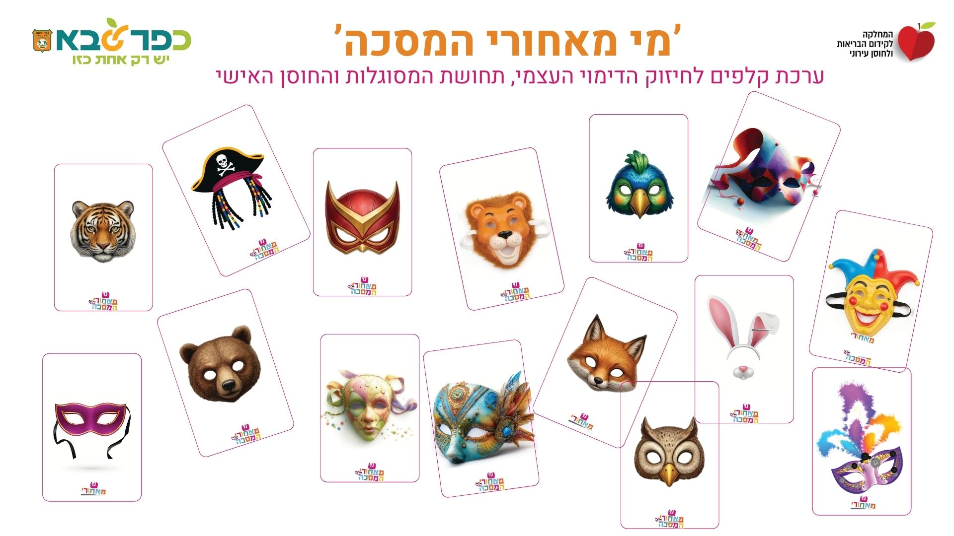 משחק הקלפים מי מאחורי המסכה - לחיזוק הדימוי העצמי והחוסן האישי