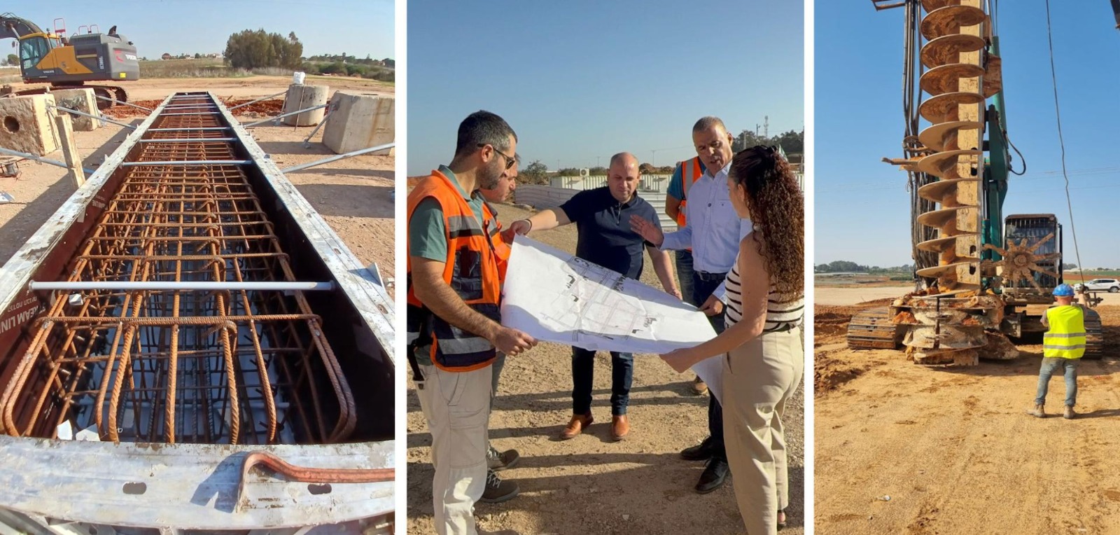 עבודות תשתית בפרויקט קריית הצעירים בכפר סבא
