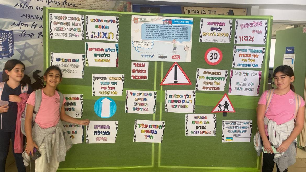 שבוע זהירות בדרכים בבתי הספר
