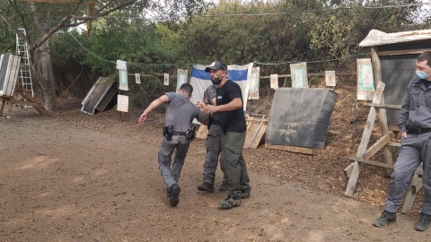 צוות השיטור העירוני באימון 
