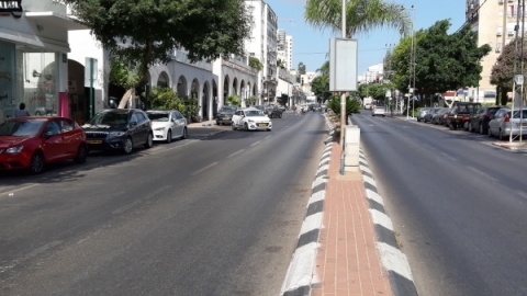 נתיב הנסיעה ברחוב ויצמן