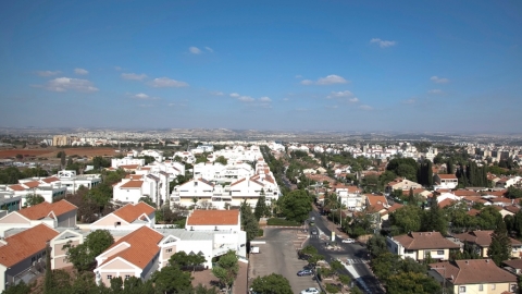 העיר כפר סבא מבט מלמעלה
