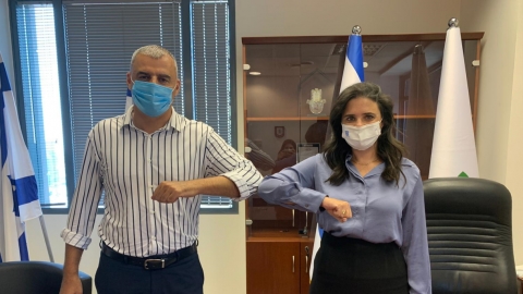 ראש העיר רפי סער ושרת הפנים איילת שקד