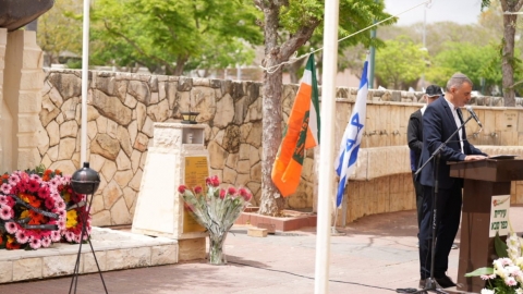  טקס הזיכרון לזכר נרצחי פעולות האיבה בבית העלמין נורדאו כפר סבא