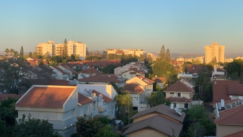 נופי העיר כפר סבא מבט מלמעלה