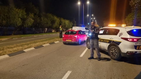 שיטור עירוני מבצעים פריסת מחסומים בכפר סבא