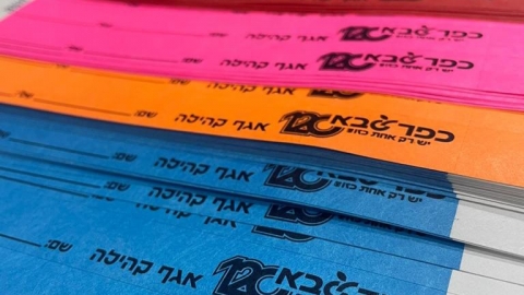 צמידי זיהוי לילדות וילדי העיר עבור חגיגות העצמאות בכפר סבא
