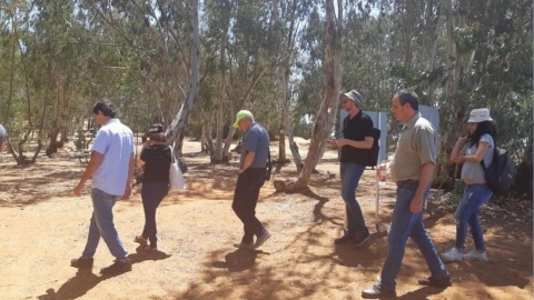 ביקור חברי הוועדה הגיאוגרפית של משרד הפנים בכפר סבא