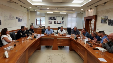 פורום הביטחון שהתכנס הבוקר בעיריית כפר סבא