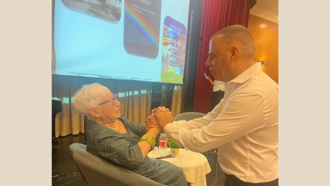 מפגש זיכרון בסלון עם אדית פישהוף גלבוע בעיריית כפר סבא