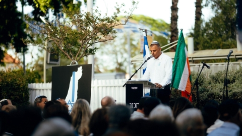 טקס יום הזיכרון בשכונת עלייה בשנה שעברה