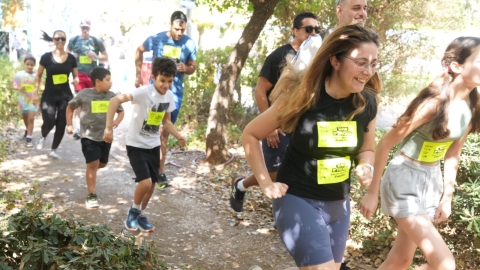 פעילות ריצה במסגרת אירוע ספורט בעיר כפר סבא