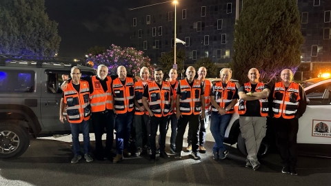 מתנדבי סיירת הביטחון העירונית של כפר סבא