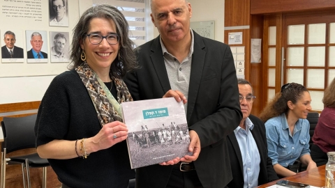 ביקור גברת רוזן הופמן נציגת קרן מרקוס בעיריית כפר סבא