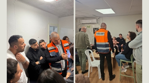ראש העיר רפי סער בסיור במקלטים הציבוריים בעיר