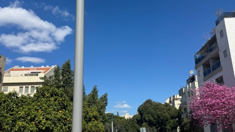 תאורת לד חדשנית ברחובות אברהם קרן והמפלס